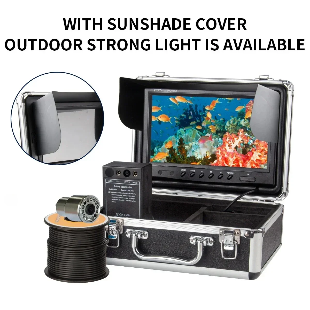 WF13 7inch LCD Screen 1000TVL  - Fish Finder Case review and price