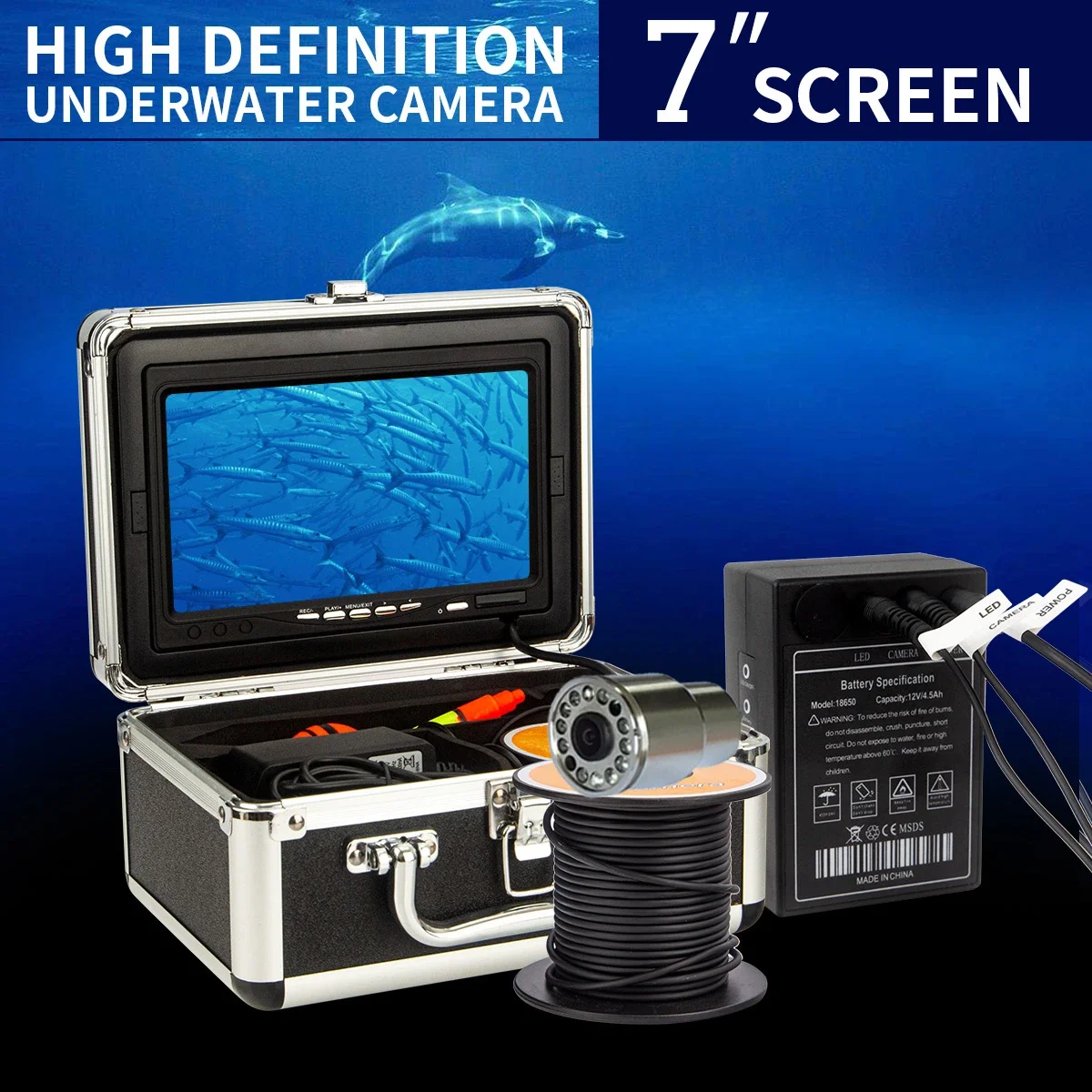 WF13 7inch LCD Screen 1000TVL  - Fish Finder Case review and price